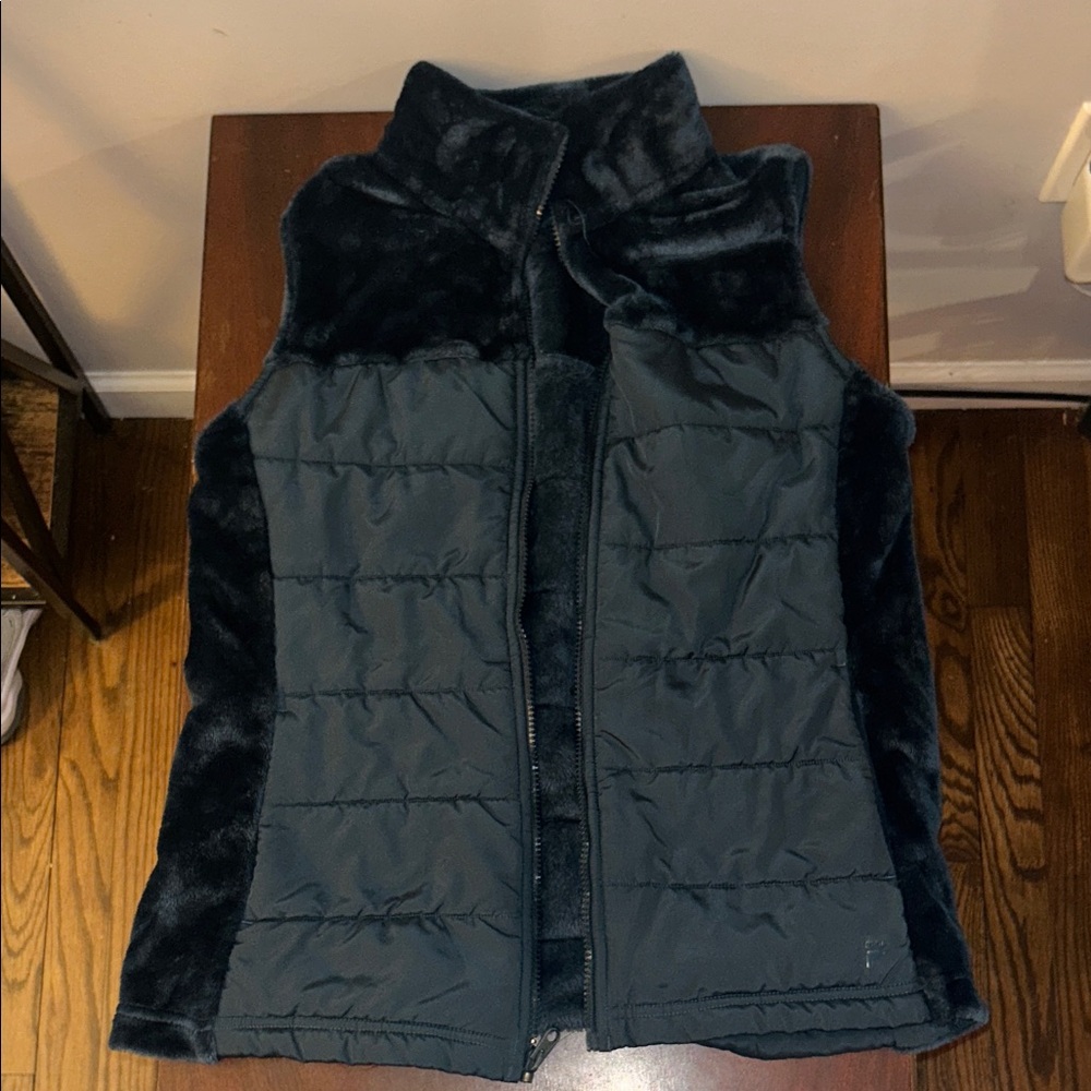 Fila Women's Black Quilted Vest